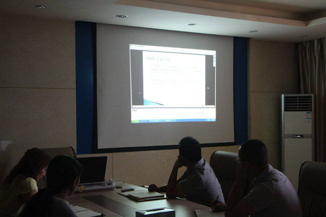 Jaysun Glove attend Video Conference from Medline--About FDA regulations of auditing Factory